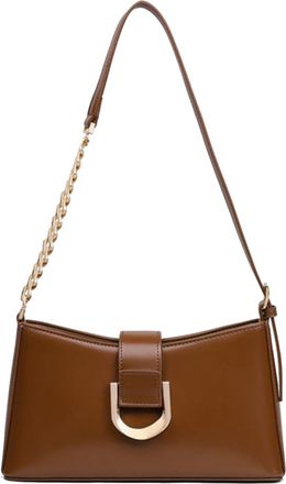 Generic Cymwer PU Leather Shoulder Bags Trendy Hobo Bag for Women Work Shopping Travel (Brown)