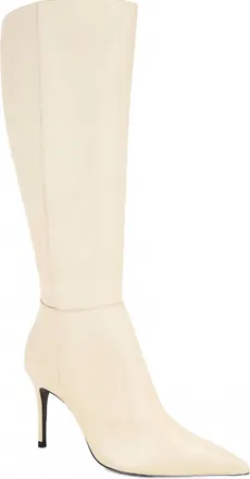 Schutz Womens Mikki Up Boot In Oyster