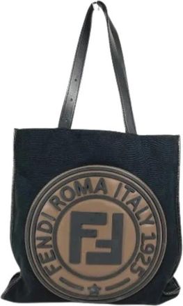 Fendi Pre-owned Vintage Tote Bag - Dames - Vintage Shopper - Zwart - ONE Size - Leer - Vintage