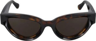 Bottega Veneta Stijlvolle Havana Bruine Zonnebril - Dames - Zonnebrillen - Bruin - 53 MM - Accessoires