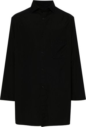 Yohji Yamamoto cotton poplin shirt - men - Cotton - 2 - Black