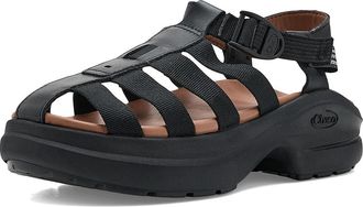 Chaco Cushform Fisherman Womens Sandals Black : 11 B - Medium, Leather/Synthetic
