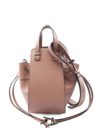 Loewe 2010s Drawstring Hammock mini tote bag - women - Leather - One Size - Pink