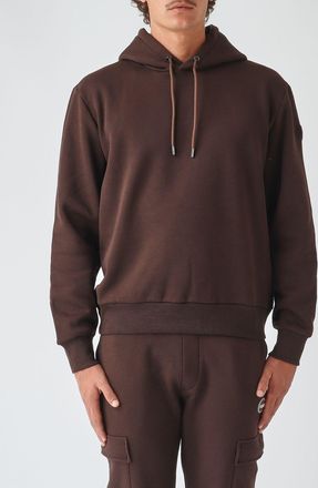 Colmar Felpa con cappuccio in misto cotone relaxed fit con logo a contrasto