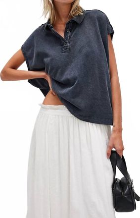 Free People Keep On Polo In Black