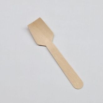 OEM 200 Cucharas De Postre Desechables De Madera, Con Certificaci&oacute;n Fsc, De 9,5 Cm, Con Forma De Pala Peque&ntilde;a, Para Helados Y Pasteles, Ecol&oacute;gicas Y Resis