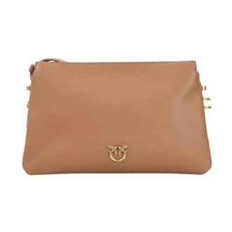 Pinko Mini One Two Three Mini Bag - Dames - Clutches - Bruin - ONE Size - Leer - Tassen