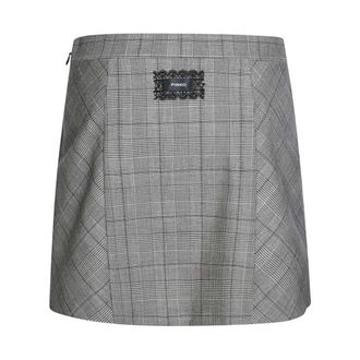 Pinko Pinko, Rokken, Dames, Grijs, L, Korte Rok