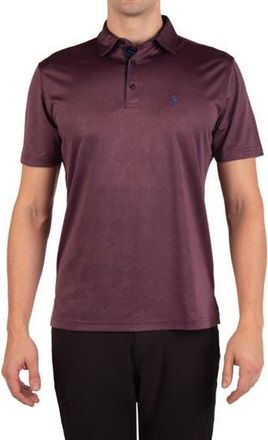 Tailorbyrd Honeycomb Textured Performance Polo in Burgundy at Nordstrom Rack, Size Xxx-Large