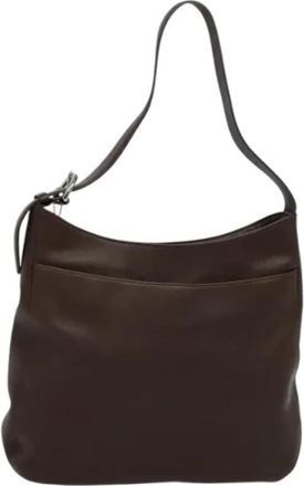 Coach Tweedehands leren schoudertassen - Dames - Vintage Schoudertas - Bruin - ONE Size - Leer - Vintage