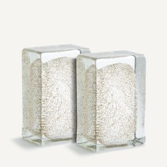 AM.PM Set van 2 glazen boekensteunen, Diafani