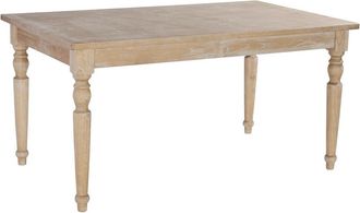 Linon Avalon Light Natural Brown Rectangle Table