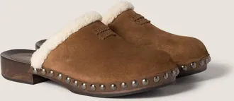Miu Miu Suede clogs