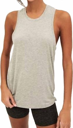 SPLITS59 Toni Tank Top In Light Heather Grey
