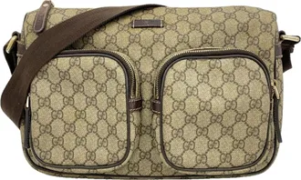Gucci Brown Pvc Shoulder Bag (Pre-Owned)