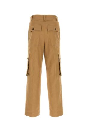 Maison Kitsun&eacute; Nm01122ww0078 P245 Chinobeige Exterior: Cotton Pantaloni Trousers