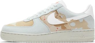 Nike Fitness, Heren, Wit, 40 1/2 EU, Leer, Air Force 1 Low 07 LX Geborduurd Woestijncamo