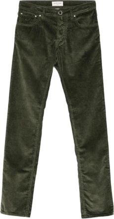 Jacob Cohen Groene Jeans met Vijf Zakken - Heren - Regular Fit Jeans - Groen - W30 - Jeans