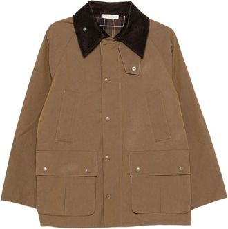 Jcsophie Palma Corduroy-collar Flap-pocket Jacket
