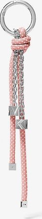 Michael Kors Silver-Tone and Speckled Cord Bag Charm