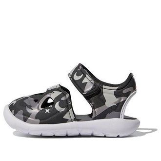 adidas (TD) adidas Fortaswim 2 I Camouflage Sandals Black Grey White G54087