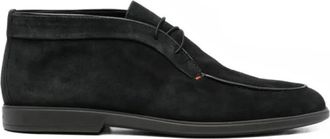 Santoni Desert Boot - Heren - Veterlaarzen - Zwart - 41 1/2 EU - Su&egrave;de - Schoenen