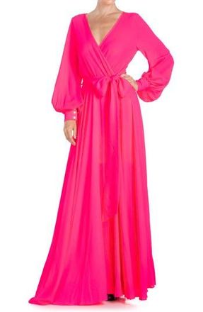 Meghan Fabulous Lilypad Maxi Dress in Neon Pink at Nordstrom Rack, Size X-Large