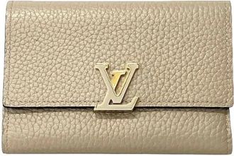 Louis Vuitton Pre-owned Wallets, female, Beige, Size: ONE SIZE Pre-owned Leather wallets