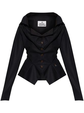Vivienne Westwood Orb shirt - women - Cotton - 44 - Black