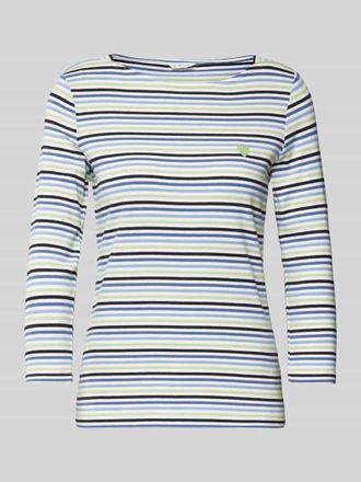 Tom Tailor Shaped Fit 3/4-Shirt mit Baumwollanteil in Hellblau, Gr&ouml;&szlig;e XL