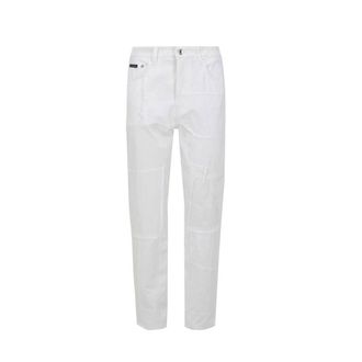 Dolce & Gabbana White Cotton Cargo Womens Pants
