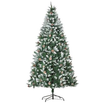 HOMCOM &Aacute;rbol de navidad 105x105x210 cm verde