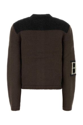 J.W.Anderson Womens Brown Wool Cardigan Chestnut Sheep Polo T-shirts And Polos
