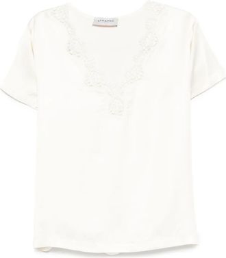 Ermanno Scervino Top con scollo a V - Toni neutri