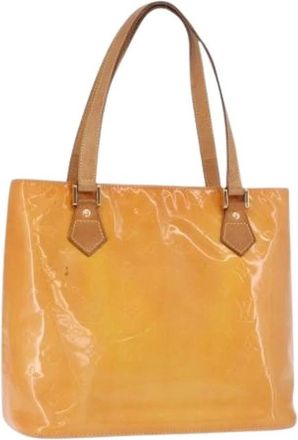 Louis Vuitton Pre-owned Hand Bag - Dames - Vintage Shopper - Geel - ONE Size - Leer - Vintage