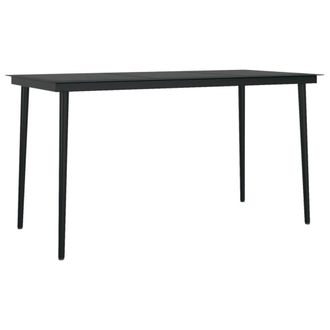 Berkfield Home Decorative 5 Piece Garden Dining Set Black