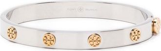 Tory Burch Miller Stud hinge bracelet - women - Metal - S - Silver