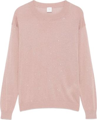 Eleventy Maglione con paillettes - Rosa