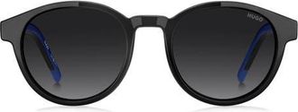 HUGO BOSS 51mm Panthos Sunglasses in Shaded Grey/Dark Grey Sf at Nordstrom