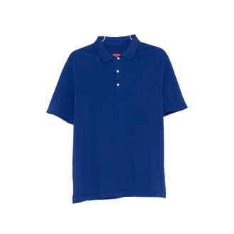 Isaia Embroidered Button Polo Shirt