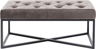 Kare Design Banco gris negro 90x40cm