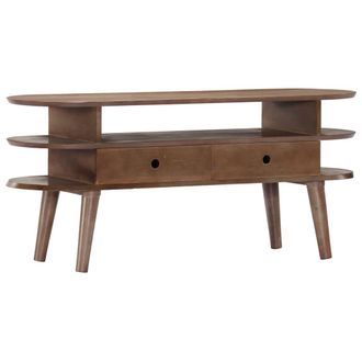 vidaXL Vidaxl - Mueble Para Tv De Madera Maciza De Acacia 110x35x50 Cm