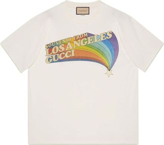 Gucci SS22 Love Parade Rainbow Tee White 616036-XJEJC-9095