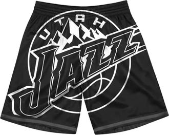 Mitchell & Ness Shorts Utah Jazz Big Face 3.0 - Nero