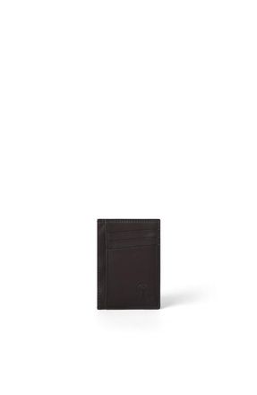 Brunello Cucinelli Calfskin card case in Dark Brown at Nordstrom