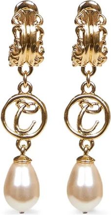 Chloé Oorbellen met parel en sierdetail - Goud