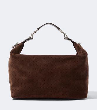 Gucci Brera Medium GG suede crossbody bag