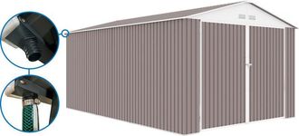 Habitat et Jardin Habitat Et Jardin - Garage in metallo Nevada - 18,56 m&sup2; con grondaia