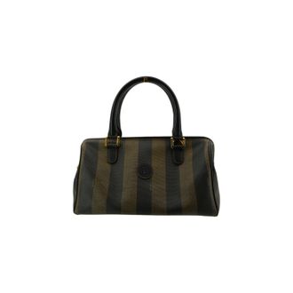 Fendi Fendi Vintage stoffen handtas Pequin Boston