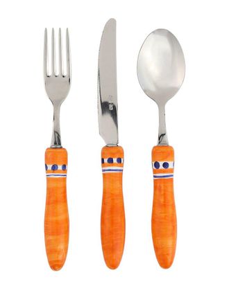 Vietri Vietri Positano 3Pc Flatware Set With $7 Credit
